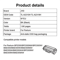 Chip Toner TL-A2310H 2310H Kompatibel untuk Chip Printer Pantum BP2300 BP2300NW BM2300 BP2309 BM2309 1.6K Pasokan Langsung Pabrik