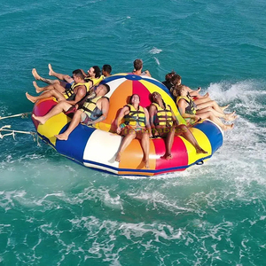 Rotating disco boat flyfish <b>inflatable</b> spinning UFO towable tube for water entertainment - Product Image 4