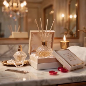 Difusor de Aromas de Lujo para el Hogar, Aromaterapia de Larga Duración, Ambientador con Varillas para Decoración de Dormitorio y Sala de Estar - Product Image 1