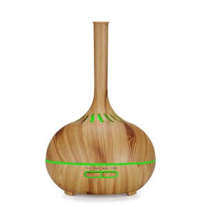 เครื่องกระจายกลิ่นอโรมาลายไม้ 400 มล. เครื่องเพิ่มความชื้นพร้อมไฟ LED สำหรับใช้ในบ้าน เครื่องกระจายกลิ่นน้ำมันหอมระเหย - Product Image 3