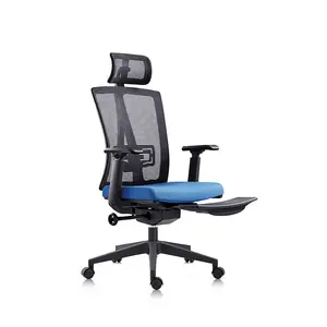 Portable multiple styles nylon pulley mode Bow-shaped Chairs modern middle mesh Office Chair