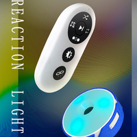 Lampe d'entraînement de réaction rapide pour le sport et le divertissement, basketball, football, boxe, handball, bleue, 4 lumières, télécommande, intérieur