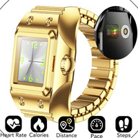 Montre connectée transfrontalière à quartz deux-en-un avec moniteur de fréquence cardiaque, d'oxygène sanguin et de sommeil, mode sport, affichage analogique et câble