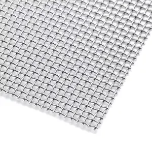 Factory Customized Cheap Stainless Steel Wire Mesh SS316L 80/100/200 Micron Plain Woven Screen Metal Filter Net