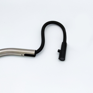 Robinet de cuisine en acier inoxydable 304 style simple, couleur brossée, avec douchette extractible 316 KM7020S - Product Image 2