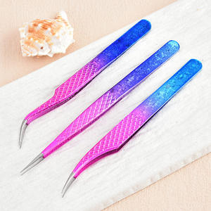 Pinset Bulu Mata Palsu, Penjepit Bulu Mata Ujung Runcing, Alat Perawatan Kuku, Penjepit Bulu Mata, Ekstensi Bulu Mata - Product Image 3