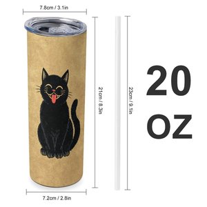 Stainless Steel Tumbler 20oz Vacuum <b>Insulated</b> Straight <b>Cup</b> For Customization - Product Image 1
