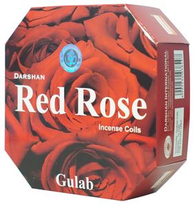 Bobines d'encens parfumées à la rose, charmantes et parfumées, avec une fragrance longue durée pour la relaxation et la méditation à la maison - Product Image 1