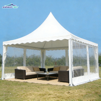 Carpa Pagoda de PVC 3x3 4x4 5x5 6x6 7x7, Carpa Plegable 10x10 para Eventos, Ferias Comerciales, Alquiler y Venta