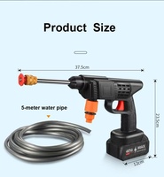 Nettoyeur haute pression électrique portable 68V, pistolet à eau, une batterie, machine à laver les voitures, fabriqué en plastique durable
