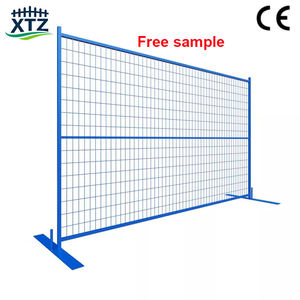 Panel Pagar Sementara Kanada Warna Biru, Tahan Lama, Dilapisi Bubuk, Mudah Dipasang, Grosir Produsen untuk Lokasi Konstruksi Sementara - Product Image 1