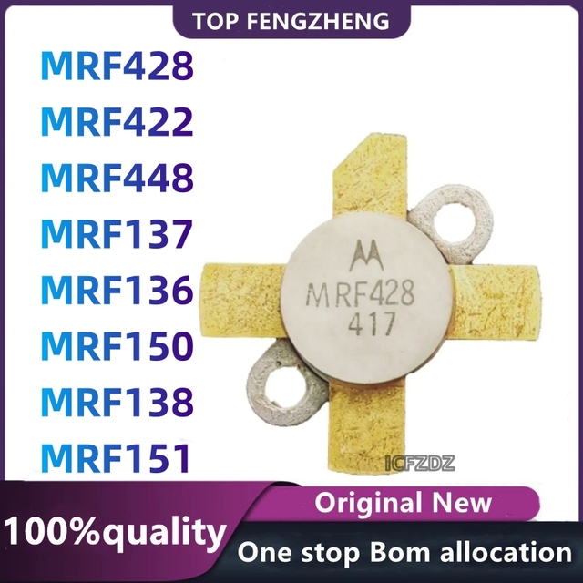 100% new original MRF136 MRF137 MRF138 MRF150 MRF151 MRF422 MRF428 MRF448 Rf microwave power transistor high frequency tube