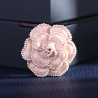 Broches en gros Camélia Noir, inspirées de la mode, broches de créateur CC, bijoux de luxe pour femmes, épingles à logo GG célèbres