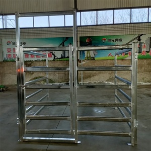 Tubos ovalados cuadrados galvanizados, paneles para <span class=keywords><strong>caballos</strong></span>, ganado, ovejas, corrales con puerta PA man, 4 pies, 5 pies, 6 pies, 7 pies, 8 pies, 10 pies, 12 pies - Product Image 5