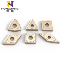 Fabricant HongJiang OEM, plaquettes en carbure pour fraisage de face, tournage sur tour CNC, outils de coupe en carbure de tungstène massif AlTi/AlTiSi