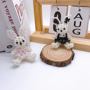 Porte-clés personnalisable en forme d'ours mignon pour voiture, décoration de sac pour filles, cadeau promotionnel, porte-clés lapin mignon pour femmes, breloque de sac à main - Product Image 4