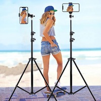 Trépied pour tablette IPad, support de sol réglable en hauteur, avec 360 degrés de rotation, pour enregistrement vidéo et iPad