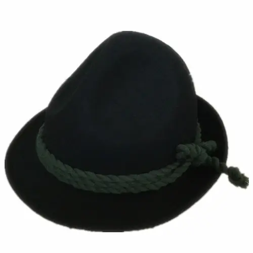 Pronto per la spedizione tradizionale 3 dent 100% australia feltro di lana cappello bavarese tedesco cappelli alpini verde scuro