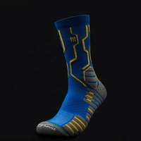 Chaussettes de cyclisme techniques - Antidérapantes, coussin en nid d'abeille, maille ventilée, haute élasticité pour le vélo de route/de montagne en plein air