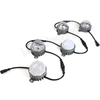 Source de lumière ponctuelle LED extérieure en aluminium 83mm DC24V 3W, lumière publicitaire RGB RGBW IP65, lumière ponctuelle LED DMX adressable