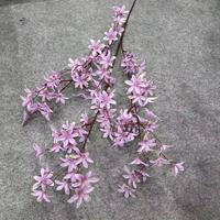 Arrangement floral réaliste de 45,28 pouces pour allée de mariage, plafond, en soie, orchidée artificielle Oncidium