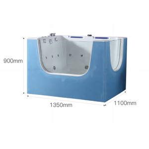 Usmilepet อ่างอาบน้ำทำความสะอาดอ่างอาบน้ำสปาสัตว์เลี้ยงทำจากอะคริลิคสำหรับสุนัขขนาดใหญ่ขนาดกลาง - Product Image 6