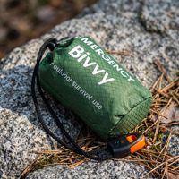 Sac de couchage d'urgence en Mylar thermique, couverture d'urgence réutilisable avec sac imperméable portable