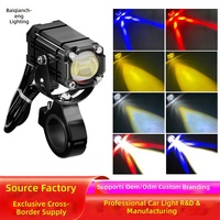 Projecteurs LED pour moto, yeux de démon, alliage d'aluminium, étanche IP68, 3500LM, super lumineux, DC 12V-85V, phares de voiture électrique