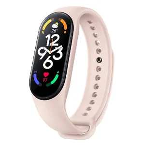 Jam Tangan Pintar Xiaomi Mi Band 7, Arloji Cerdas 1.62 Inci Layar AMOLED Olahraga Xiomi Band 7