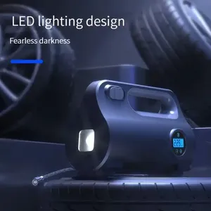 Inflador de neumáticos Digital negro DC 12V inalámbrico Mini bomba de aire eléctrica inteligente para neumáticos de coche 150 PSI compresor de aire portátil para coche - Product Image 4