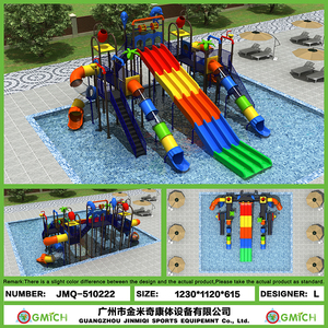 Trẻ em ngoài trời công viên nước sân chơi nước lớn Nhà Vui chơi đồ chơi Aqua Slide thiết bị giải trí - Product Image 3