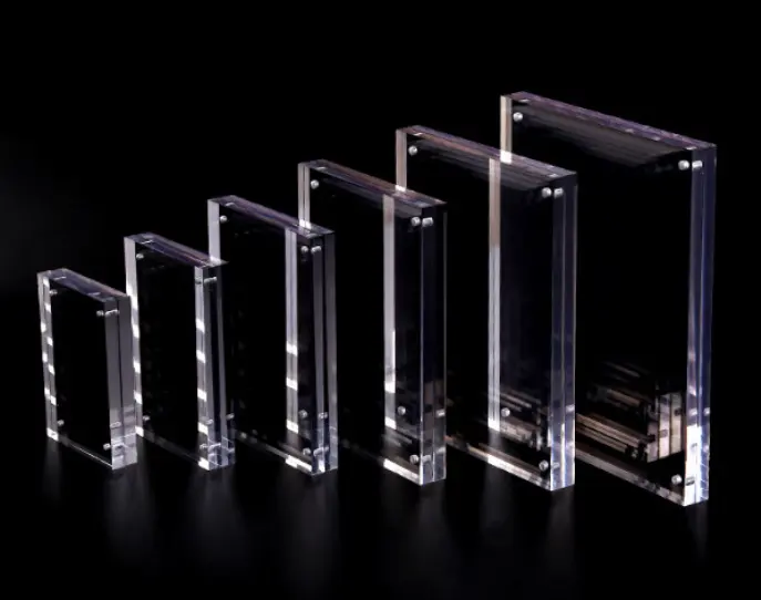 TOYIN एक्रिलिक फ्रेम कारखाने स्पष्ट कस्टम A3/A4/A5/A6 4 "x 6" 8 "x 11" कई आकारों एक्रिलिक चुंबकीय फ्रेम