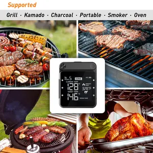 Tuya Wifi Wireless Bluetooth 500 Celsius Oven BBQ Grill Digital Meat Thermometer With Ambient Probe