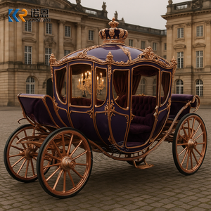 Charrette royale historique pour le tourisme, <span class=keywords><strong>chariot</strong></span> royal doré, charrette royale classique - Product Image 6