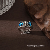 Bijoux de haute qualité ouvert taille réglable Vintage Dragon Designs bague italienne 925 bagues en argent Sterling pour hommes