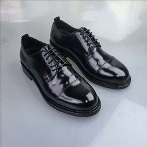 Zapatos Oxford de Vestir para Hombre, de Cuero Genuino, Punta Redonda, con Cordones, Color Sólido, Formales, para Todas las Temporadas, Suela de Goma, Envío Directo - Product Image 2