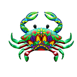 New Metal <strong>Crab</strong> Wall Sculpture Hanging Craft Decor Iron Sea Animal Wall <strong>Ornament</strong> for Home Party Bar Decoration - Product Image 4