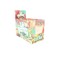 Boîte en carton principale d'affichage de compteur de papier UV de tache personnalisée avec la fenêtre transparente pour 8 sacs gommeux de Mylar de la fleur 3.5G