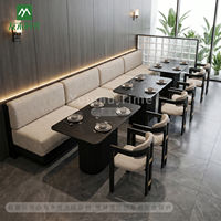 Meubles de restaurant commerciaux modernes, ensemble table et chaises pour hôtel, café, projet hôtelier, fabricant