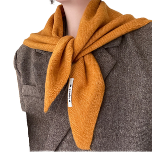 Bufanda Triangular de Lana Tejida de Color Sólido para Verano, Pañuelo Cálido para Mujer, Bufandas Multifuncionales, Chales de Oficina - Product Image 1