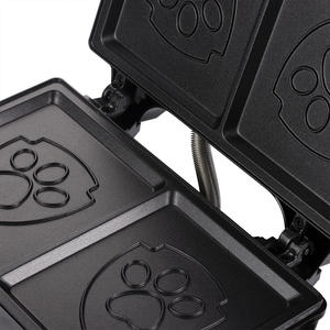 RAF 750W <span class=keywords><strong>Sandwichera</strong></span> eléctrica Tostadora Grill Compacto Durable Placas antiadherentes Calefacción de doble cara para desayunos creativos - Product Image 6