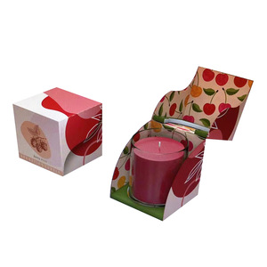 Custom private brand foldable color cardboard box printing candle packaging boxes with good price