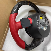 Volant en cuir en fibre de carbone personnalisé pour Audi A6 A3 A4 A5 Q5 RS3 RS7 Q7 C6 C8 A8 S6 S7 B8 B8.5 B9 S3 S4 S5 Bouton Sports