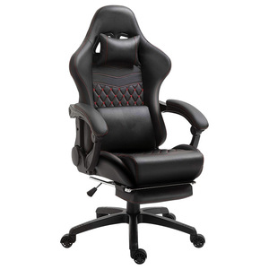Gaming <b>Chair</b> Pu Leather Reclining Height Adjustable Swivel <b>Chair</b> For Home Office <b>Study</b> Room - Product Image 5