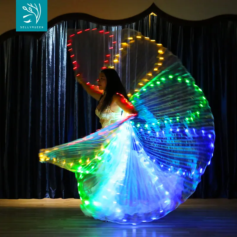288 Leds Light Up Belly Dance Isis Wing For Ladies BellyQueen