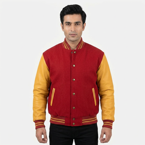 Veste varsity homme à prix ajustable, anti-plis, qualité supérieure, légère, entièrement personnalisable. - Product Image 1