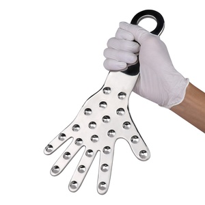 Pala de castigo de acero inoxidable Iron Palm con púas/lado liso, juguete de impacto BDSM para juegos de castigo en pareja, herramienta de castigo intensa - Product Image 2
