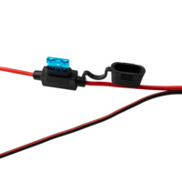 14 AWG SAE à O Ring Terminal Connecteurs Harnais Fil Déconnexion Rapide Fusible Lame Batterie Câble De Charge Pour Moto Voiture RV