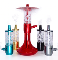 Chichas arabes populaires personnalisées de 44 cm, directement de l'usine, ensemble complet de chicha en alliage d'aluminium avec accessoires