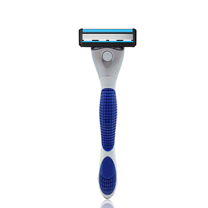 Afeitadora Recargable de 5 Cuchillas <span class=keywords><strong>para</strong></span> Hombre con Mango de Aleación de Zinc <span class=keywords><strong>para</strong></span> Afeitar <span class=keywords><strong>la</strong></span> <span class=keywords><strong>Cara</strong></span> y el Cuerpo - Product Image 1